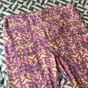 LuLaRoe Pastels Aztec Tribal TC Tall and Curvy Leggings